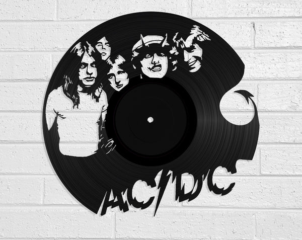 AC/DC Vinyl Record Art Vinyl Revamp - Vinyl Record Art