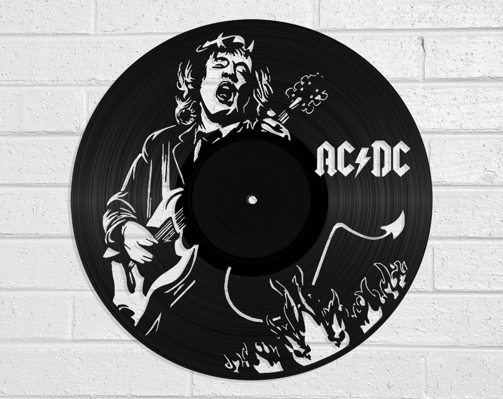 AC/DC Vinyl Record Art Vinyl Revamp - Vinyl Record Art