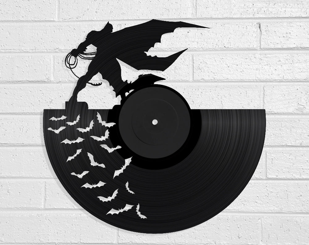 Batman Vinyl Record Art Vinyl Revamp - Vinyl Record Art