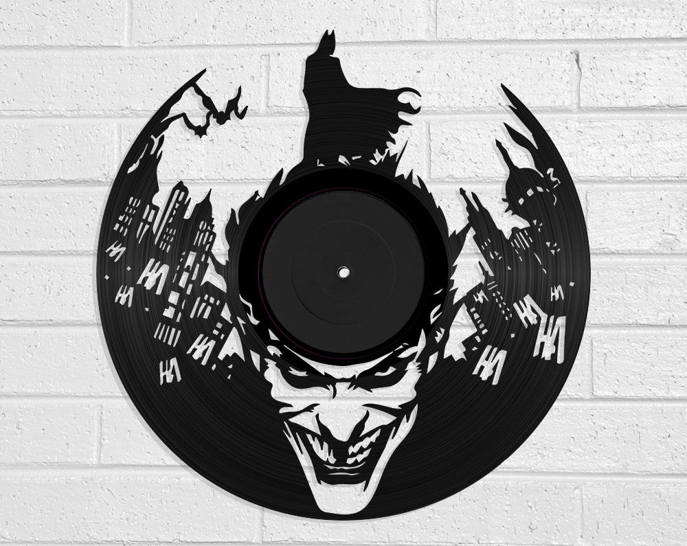 Batman & Joker Vinyl Record Art Vinyl Revamp - Vinyl Record Art