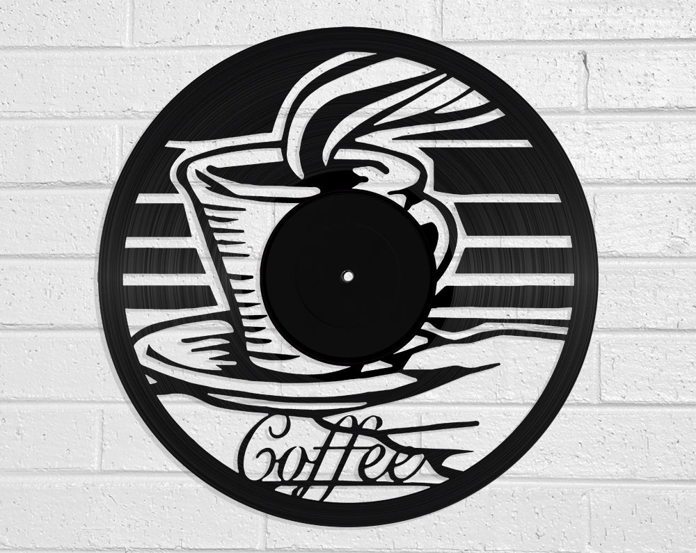 Coffee Vinyl Record Art Vinyl Revamp - Vinyl Record Art