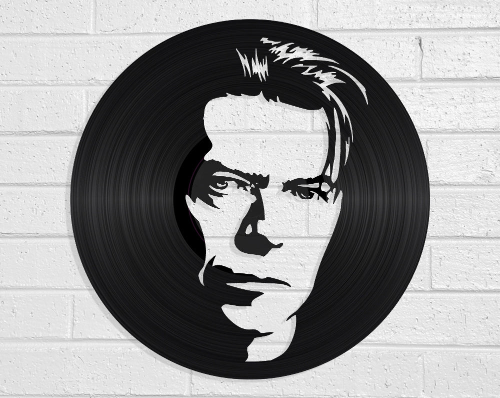 David Bowie Vinyl Record Art Vinyl Revamp - Vinyl Record Art