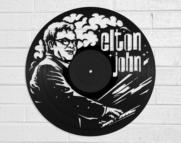 Elton John Vinyl Record Art Vinyl Revamp - Vinyl Record Art
