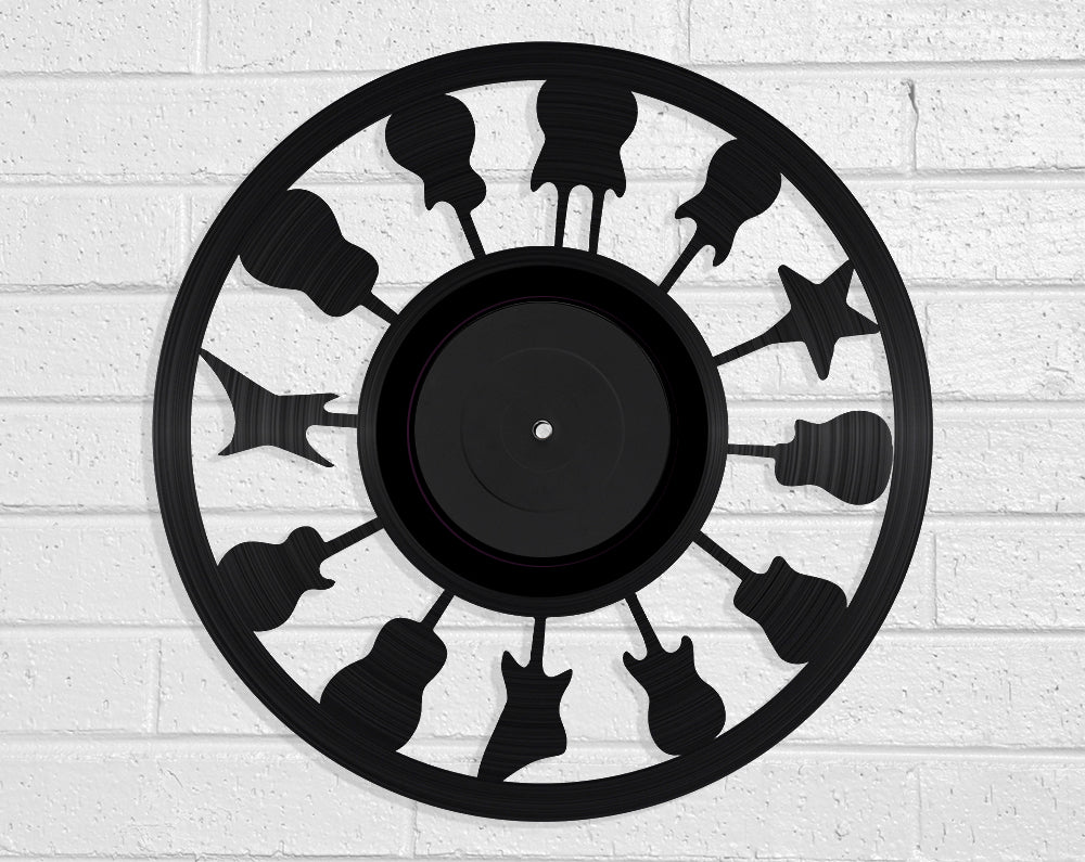 Guitars Vinyl Record Art Vinyl Revamp - Vinyl Record Art