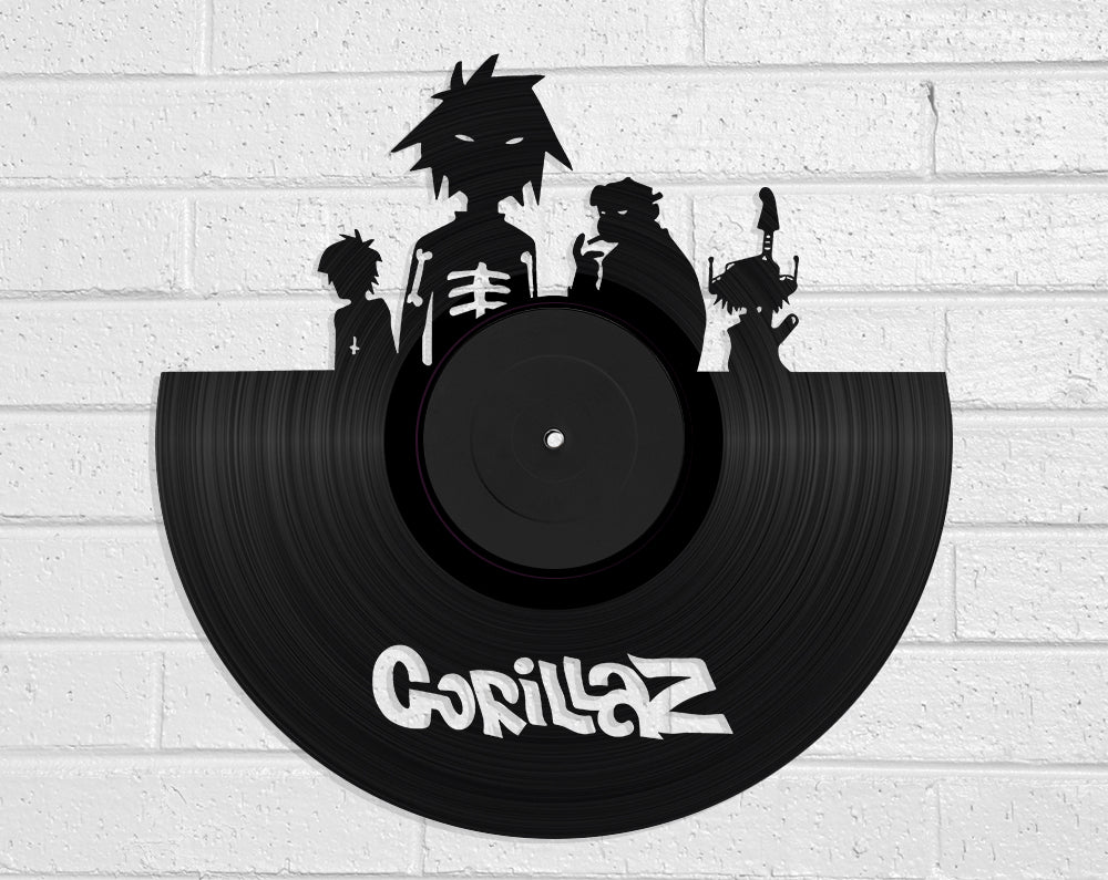 Gorillaz Vinyl Record Art Vinyl Revamp - Vinyl Record Art