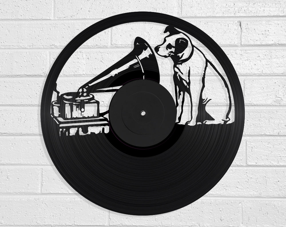 His Masters Voice Vinyl Record Art Vinyl Revamp - Vinyl Record Art