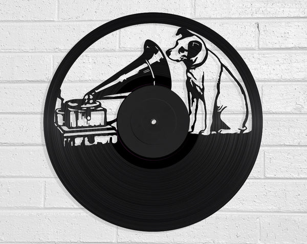 His Masters Voice Vinyl Record Art Vinyl Revamp - Vinyl Record Art