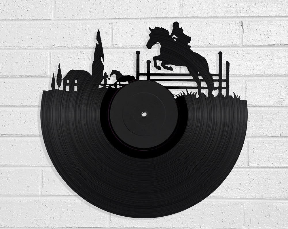 Horse Rider Vinyl Record Art Vinyl Revamp - Vinyl Record Art