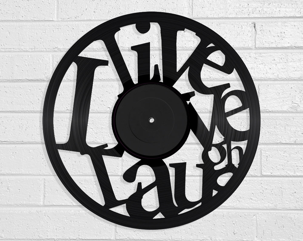 Live Laugh Love Vinyl Record Art Vinyl Revamp - Vinyl Record Art