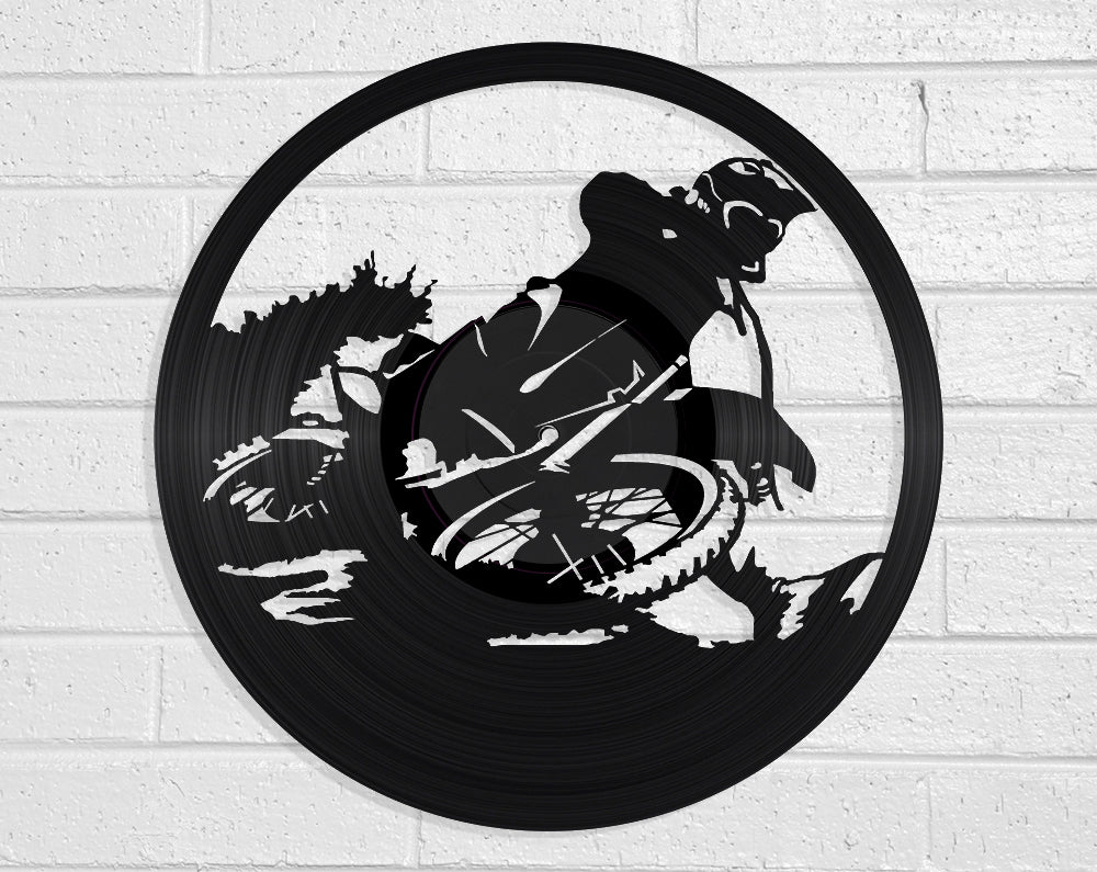 Motocross Vinyl Record Art Vinyl Revamp - Vinyl Record Art