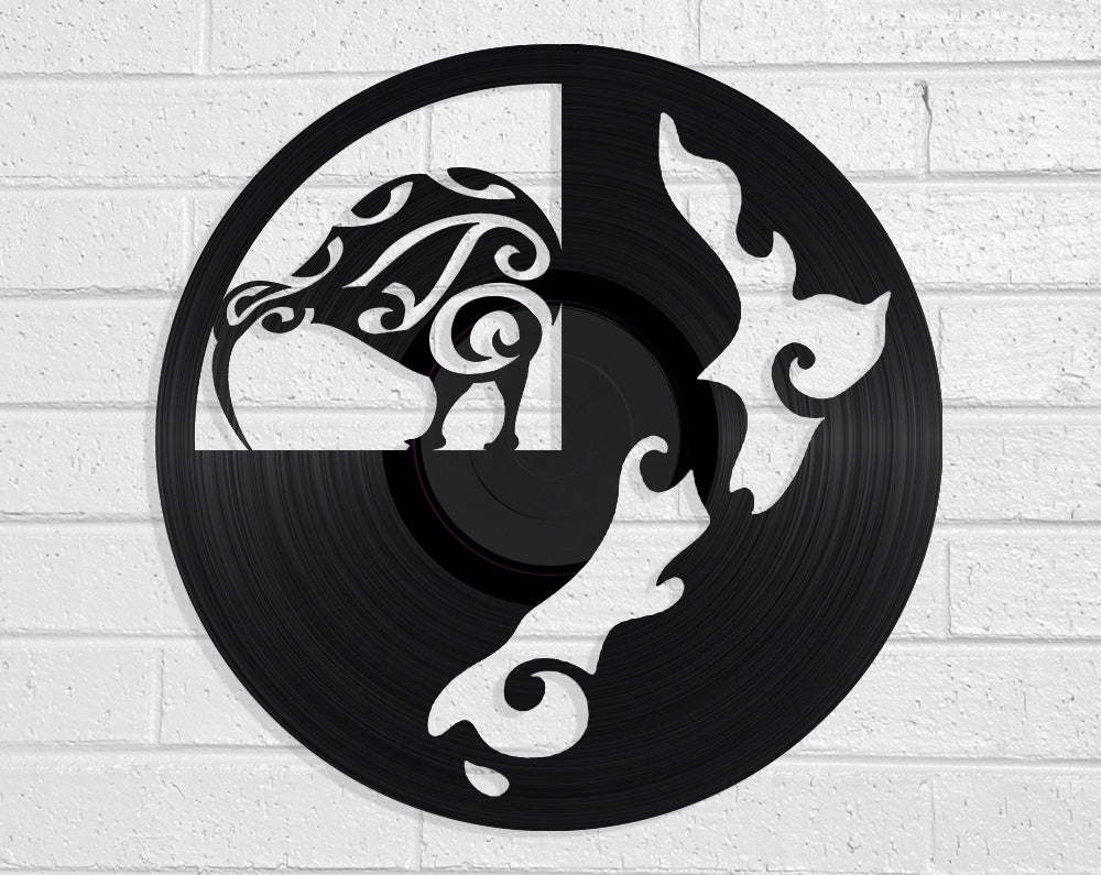 Kiwi Aotearoa Vinyl Record Art Vinyl Revamp - Vinyl Record Art