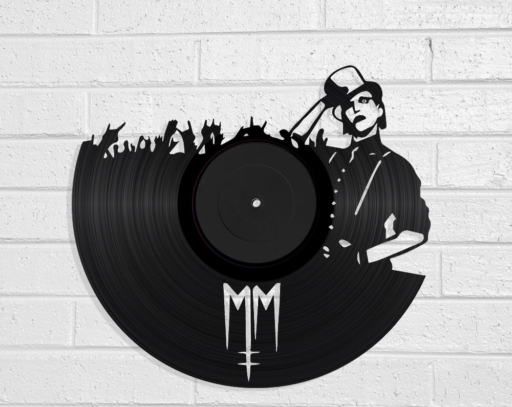 Marilyn Manson Vinyl Record Art Vinyl Revamp - Vinyl Record Art
