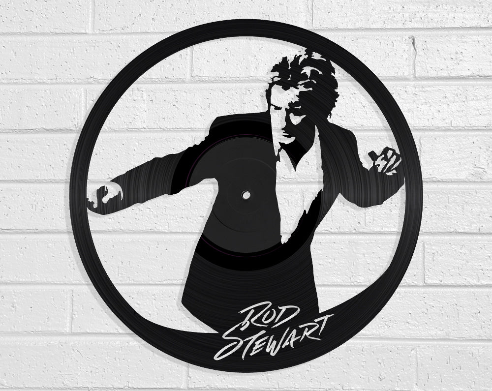 Rod Stewart Vinyl Record Art Vinyl Revamp - Vinyl Record Art