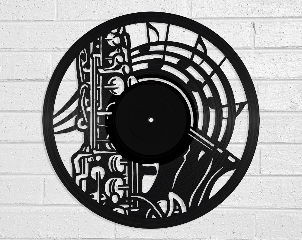 Saxophone Vinyl Record Art Vinyl Revamp - Vinyl Record Art
