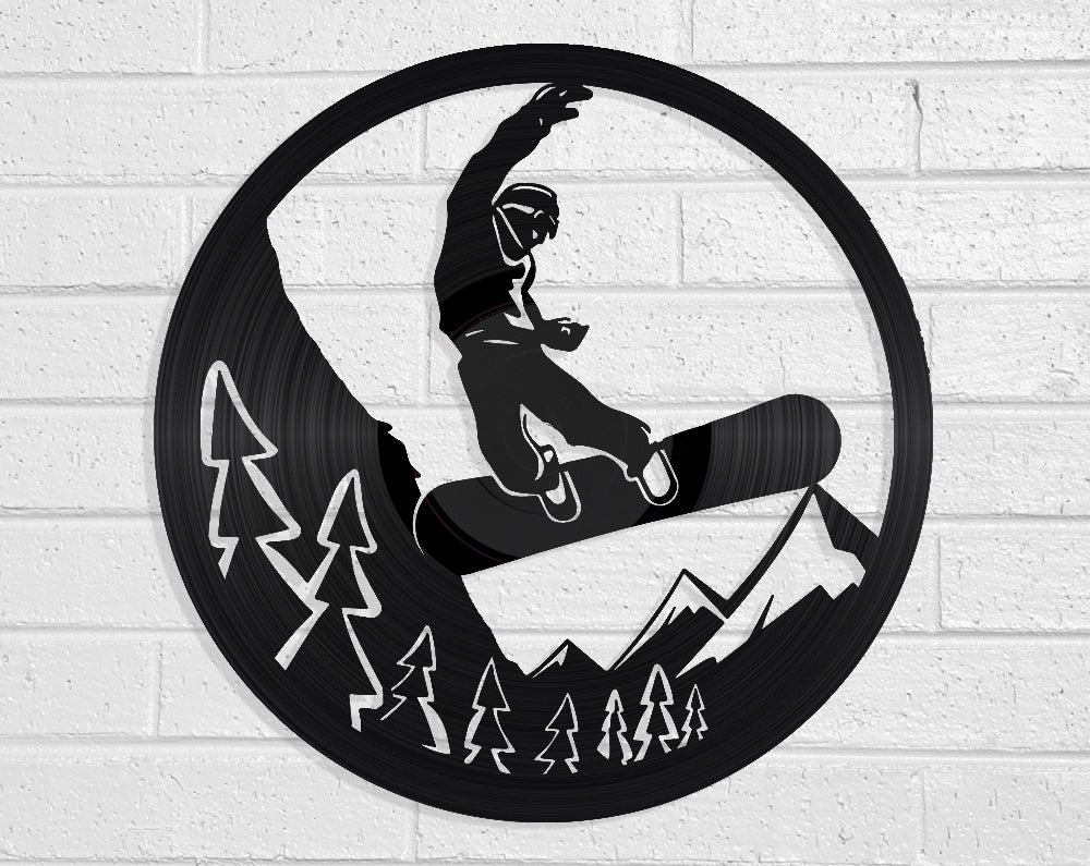 Snowboard Vinyl Record Art Vinyl Revamp - Vinyl Record Art