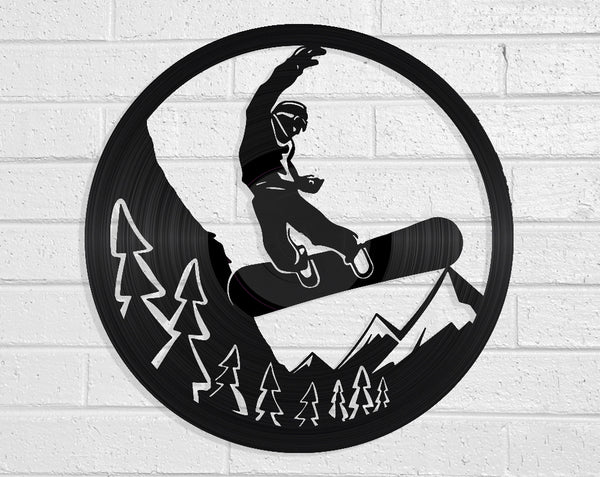 Snowboard Vinyl Record Art Vinyl Revamp - Vinyl Record Art