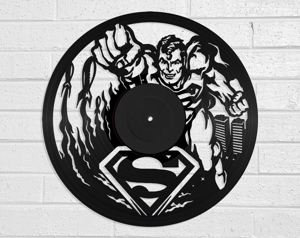 Superman Vinyl Record Art Vinyl Revamp - Vinyl Record Art