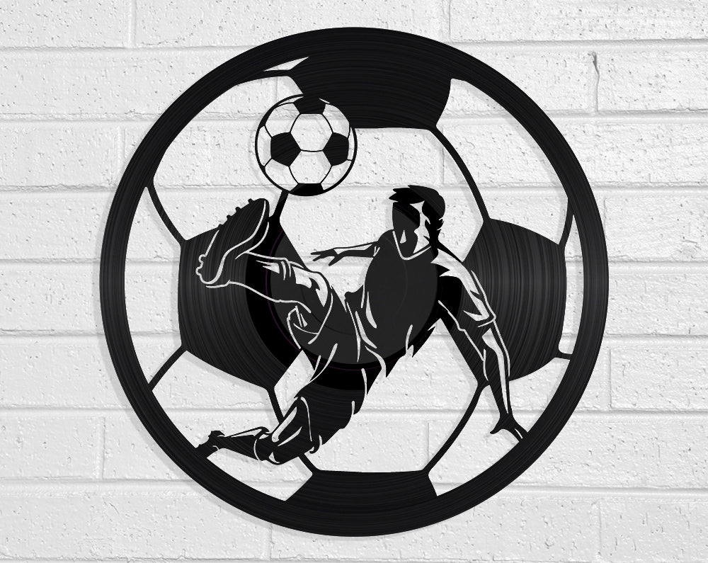 Soccer Vinyl Record Art Vinyl Revamp - Vinyl Record Art