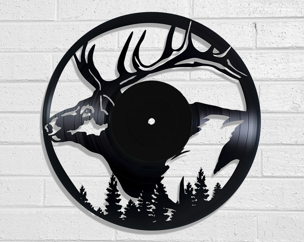 Stag Vinyl Record Art Vinyl Revamp - Vinyl Record Art