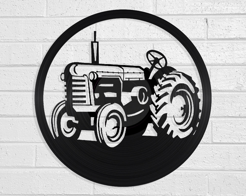 Tractor Vinyl Record Art Vinyl Revamp - Vinyl Record Art