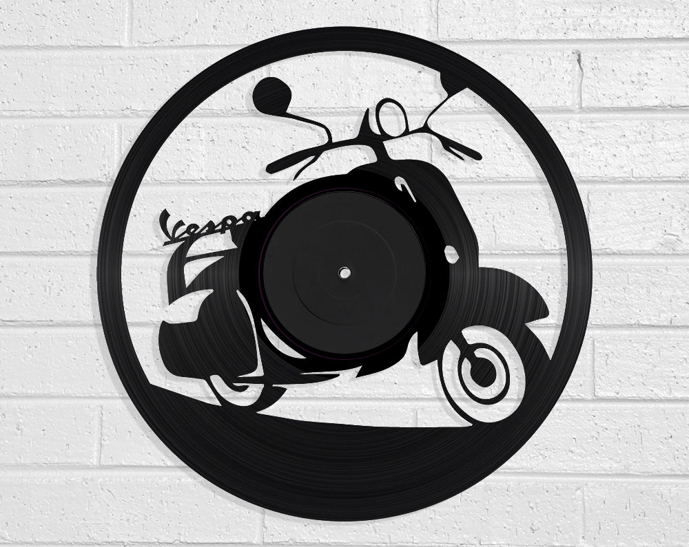 Vespa Vinyl Record Art Vinyl Revamp - Vinyl Record Art