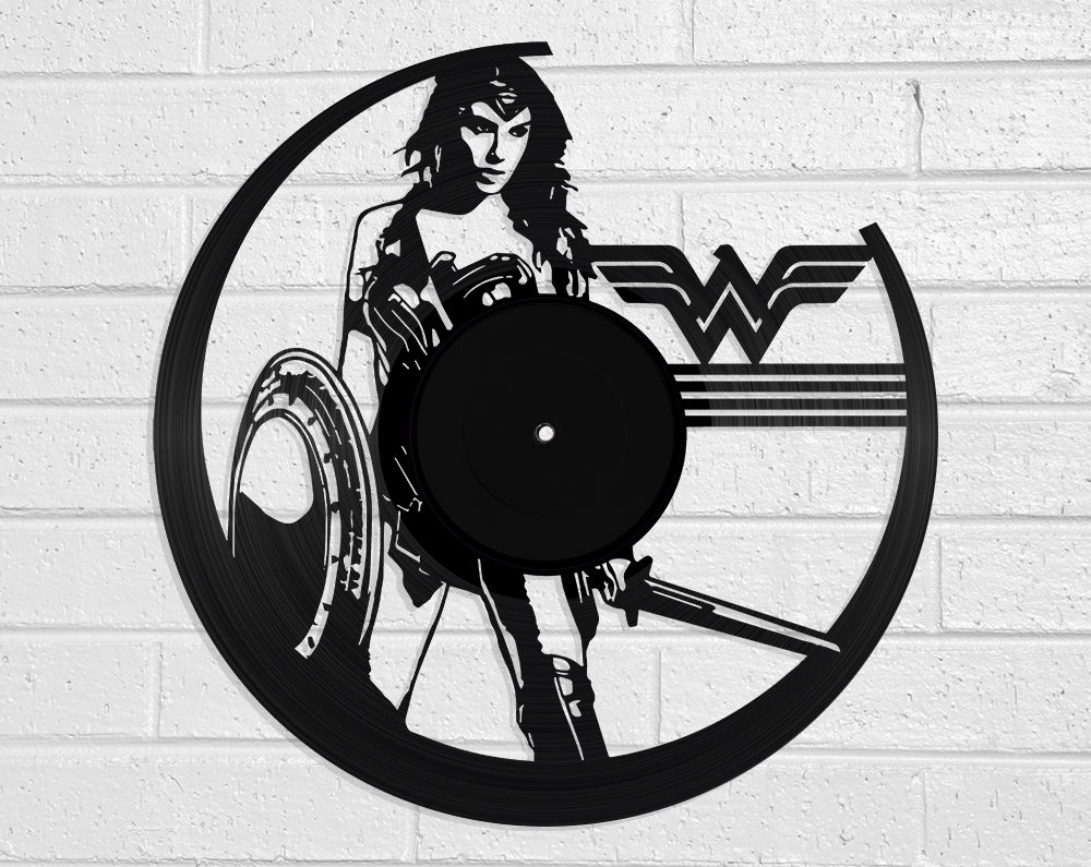 Wonder Woman Vinyl Record Art Vinyl Revamp - Vinyl Record Art