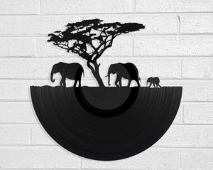 African Sunset Vinyl Record Art Vinyl Revamp - Vinyl Record Art 