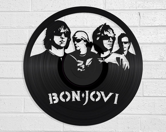 Bon Jovi Vinyl Record Art Vinyl Revamp - Vinyl Record Art 