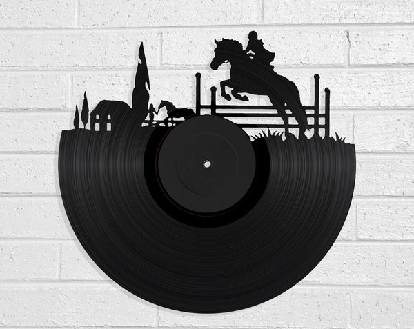 Horse Rider Vinyl Record Art Vinyl Revamp - Vinyl Record Art 