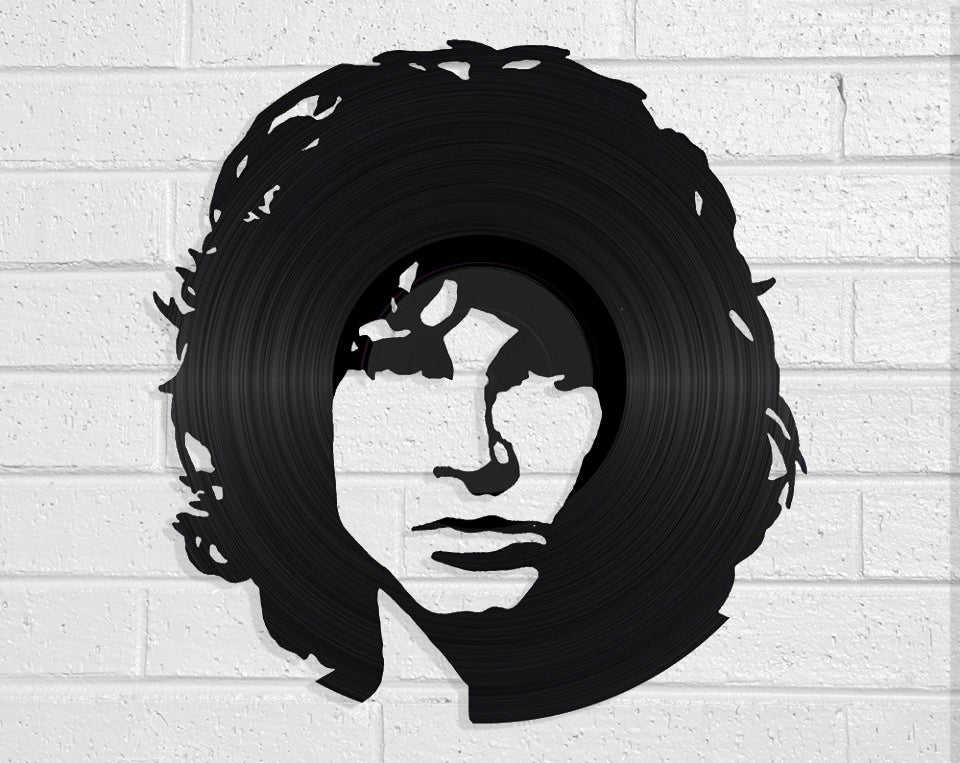 Jim Morrison Vinyl Record Art Vinyl Revamp - Vinyl Record Art 