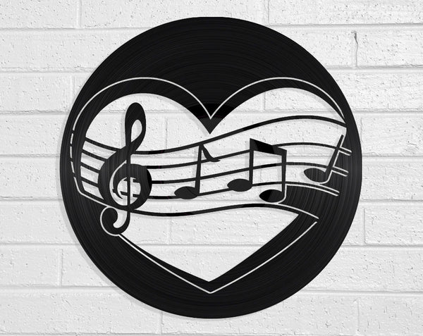 Love Music Vinyl Record Art Vinyl Revamp - Vinyl Record Art 