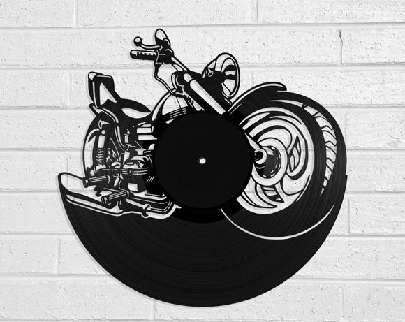 Motorbike Vinyl Record Art Vinyl Revamp - Vinyl Record Art 