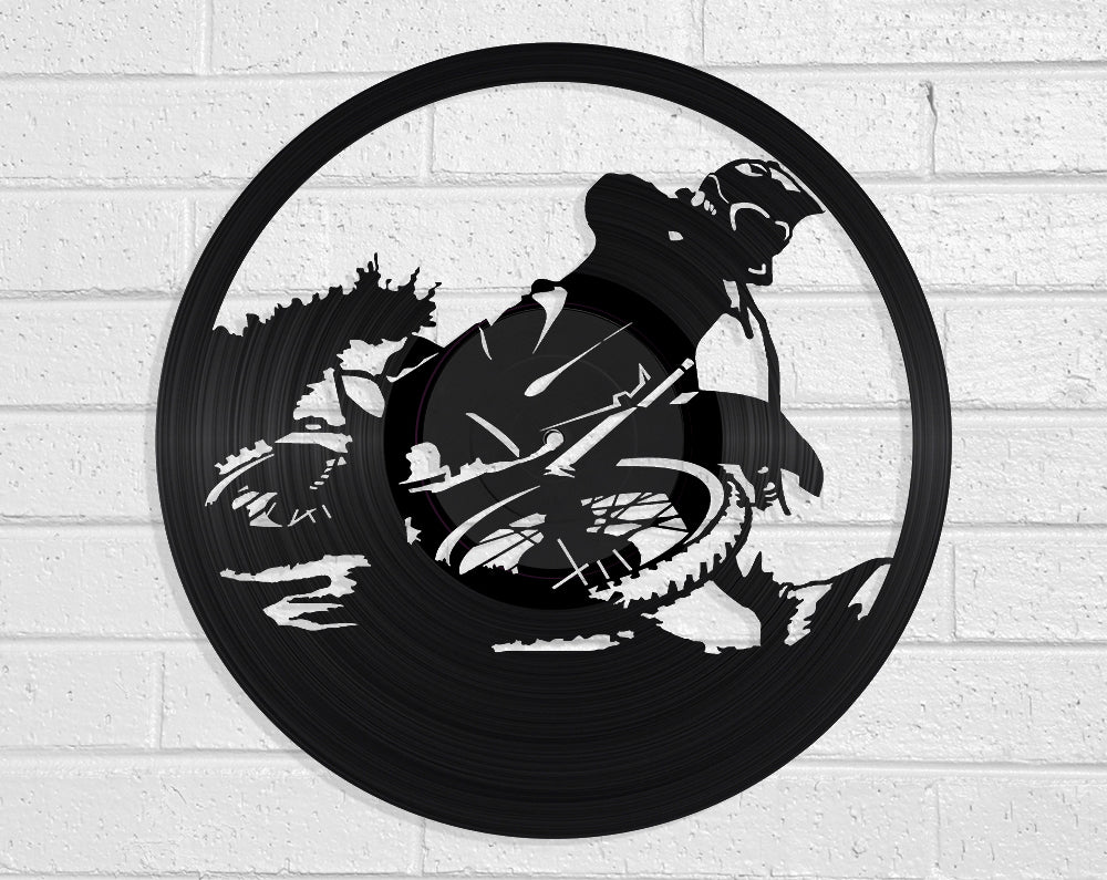 Motocross Vinyl Record Art Vinyl Revamp - Vinyl Record Art 