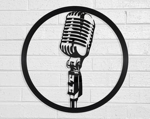 Microphone Vinyl Record Art Vinyl Revamp - Vinyl Record Art 