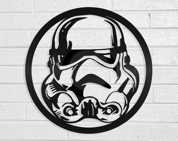Star Wars Storm Trooper Vinyl Record Art Vinyl Revamp - Vinyl Record Art 