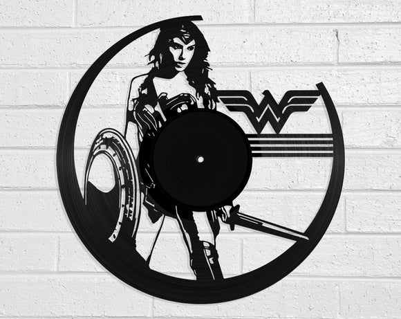 Wonder Woman Vinyl Record Art Vinyl Revamp - Vinyl Record Art 