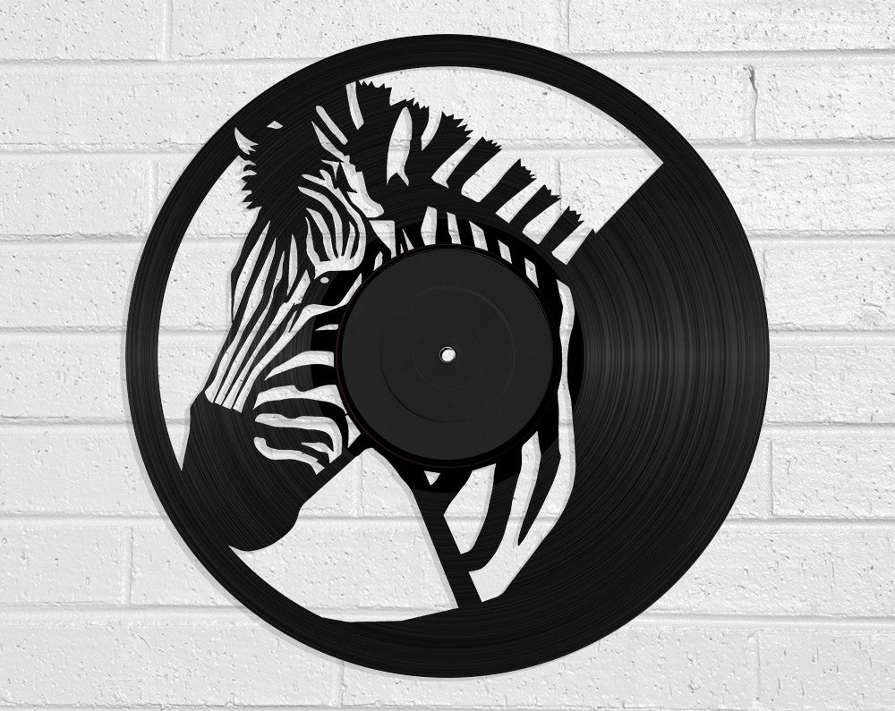 Zebra Vinyl Record Art Vinyl Revamp - Vinyl Record Art 